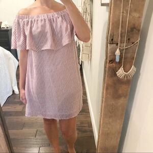 KORI america  striped cotton flirty summer dress